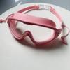 Large Frame Plated Waterproof Anti-Fog Swimming Goggles with One-Piece Earplugs for Men and Women