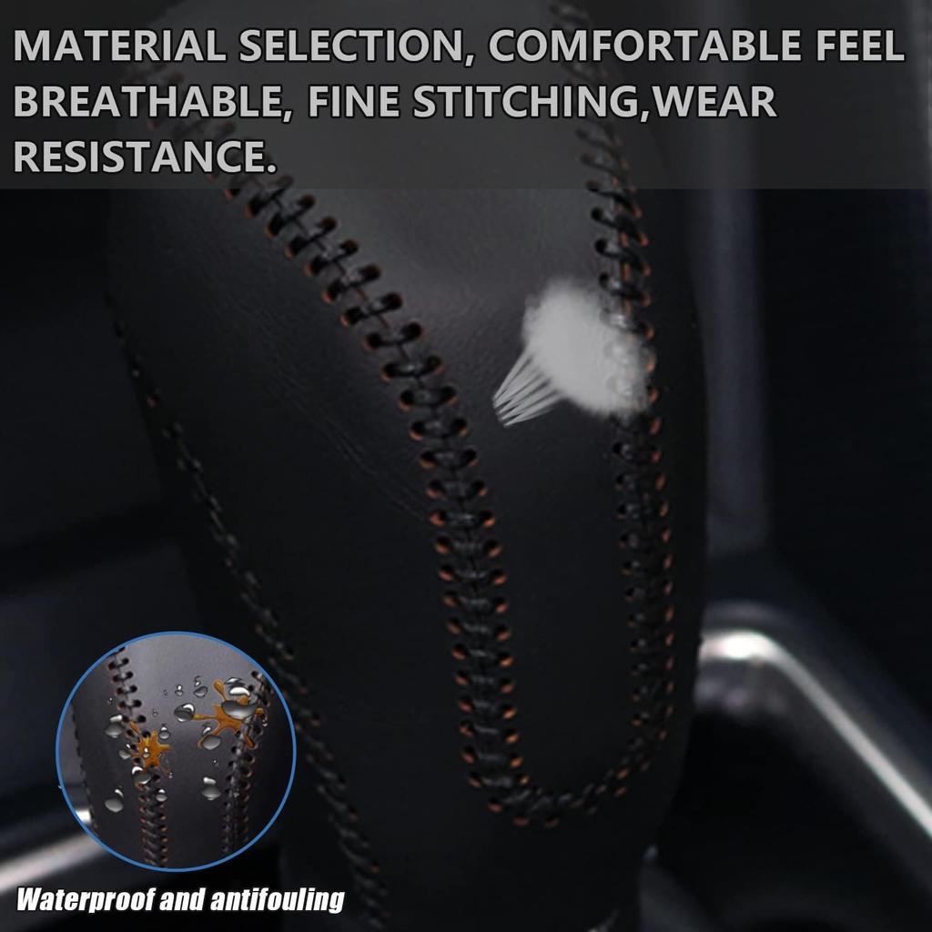 Car Shift Knobs Cover Leather Shift Lever Gear Handle Cover for 2018 2019 2020 2021 2022 2023 Subaru Crosstrek Decoration Accessories Scratch