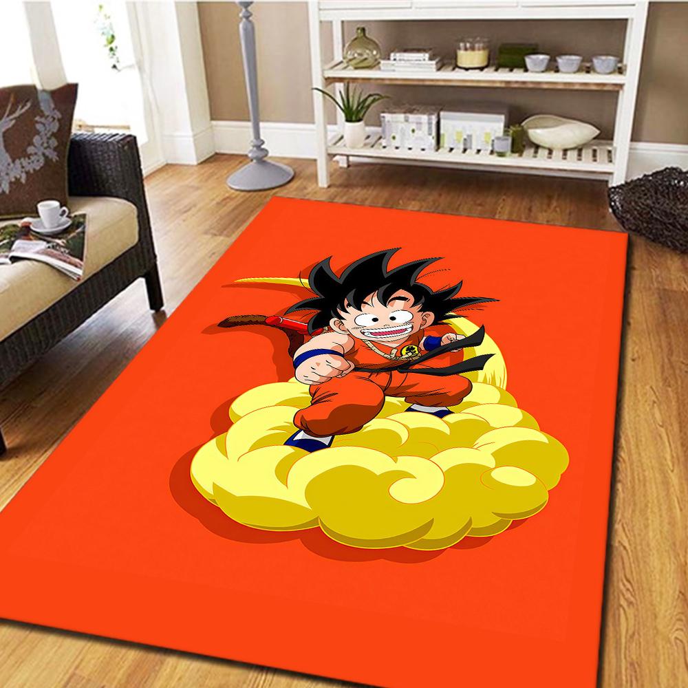 Son Goku Anime Digital Print Carpet, Living Room Floor Mat, Bedroom Decorative Rug, Movie Play Mat -HYQ30