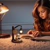 Halloween Decorations Ghost Reading Book Lamp Living Room Bedroom Table Centerpiece Light Cute 3D Resin Aesthetic Lantern Decor