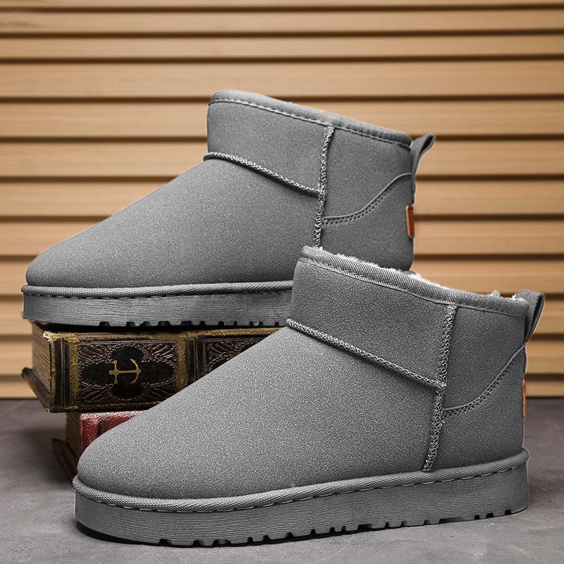 Large Size Platform Cotton Shoes Solid Color Comfortable Soft Warm Snow Boots