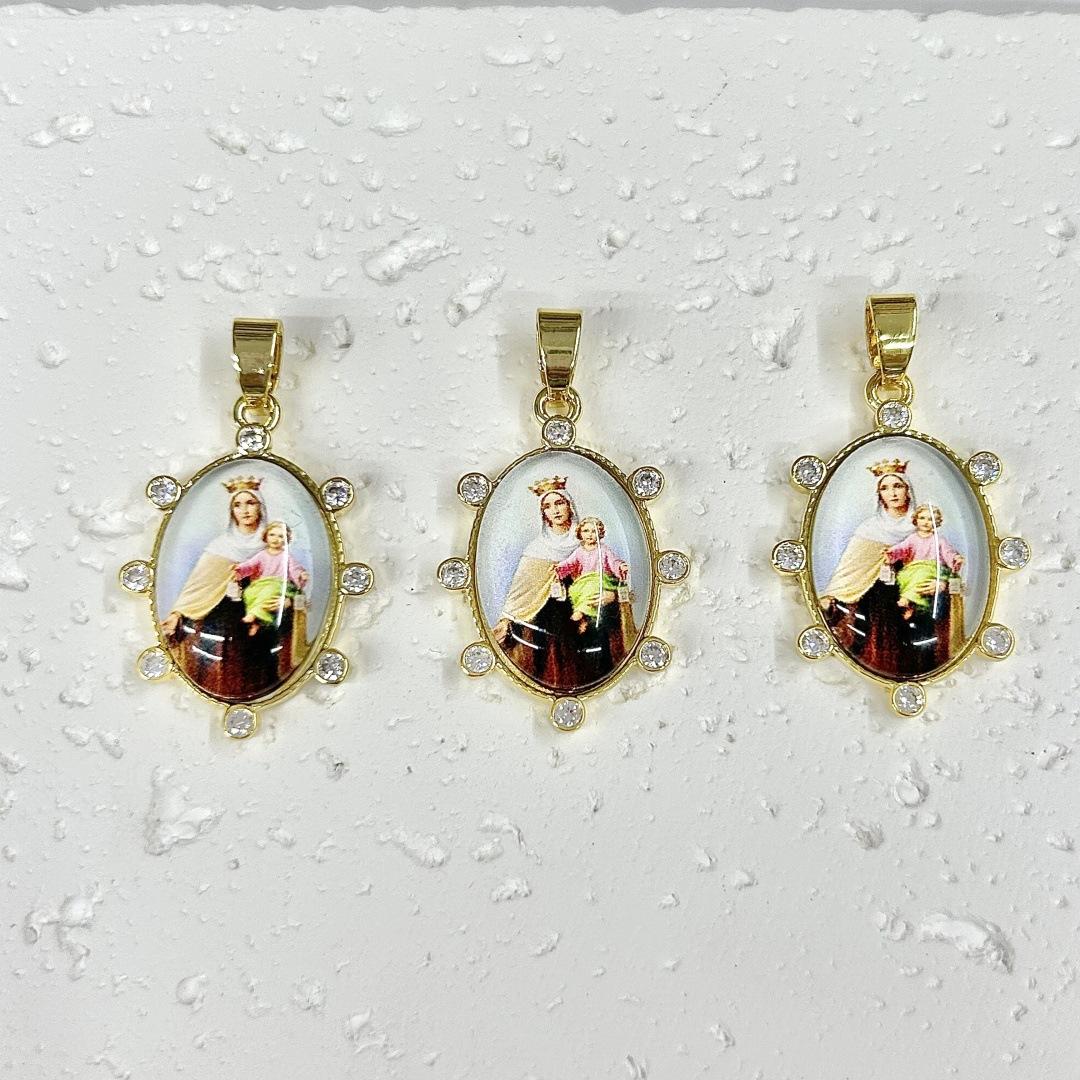 Овальный Медный Личность Модный Портрет Подвеска Ожерелье Браслет Аксессуары Материал