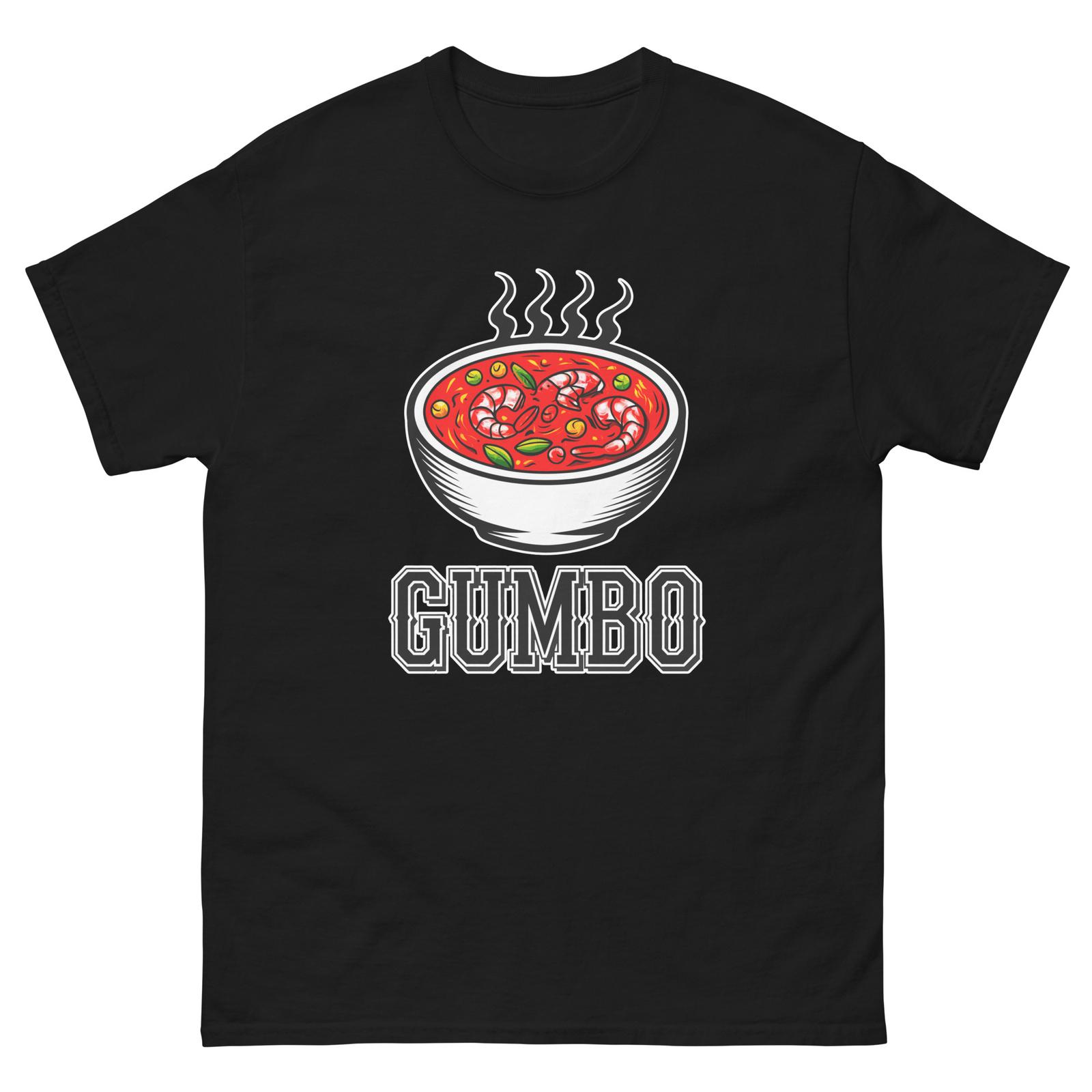 Gumbo Lover Food Image Cartoon Funny T-Shirt Shirt XXL