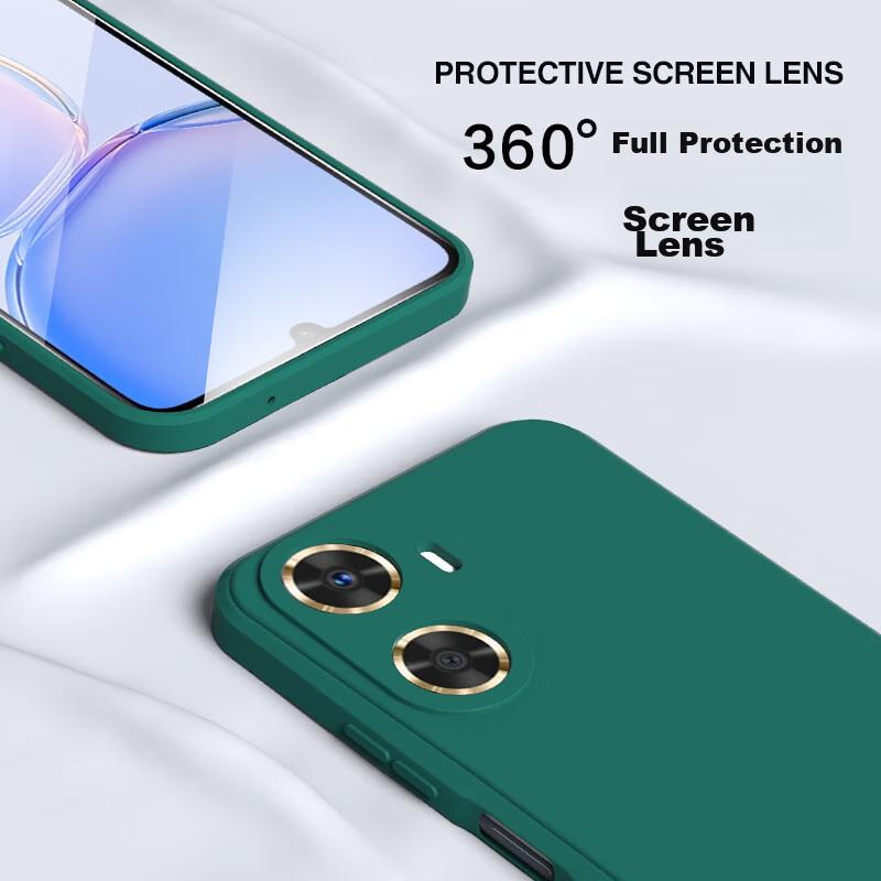 Case for Huawei Enjoy 60 Smartphone, Huawei Enjoy 60 Protective Cover, Full Lens Protection Upgraded Frosted Anti-Drop Slim Silicone Soft Case