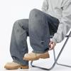 TonLion Men's Fleece-Lined Loose Fit Curved Jeans