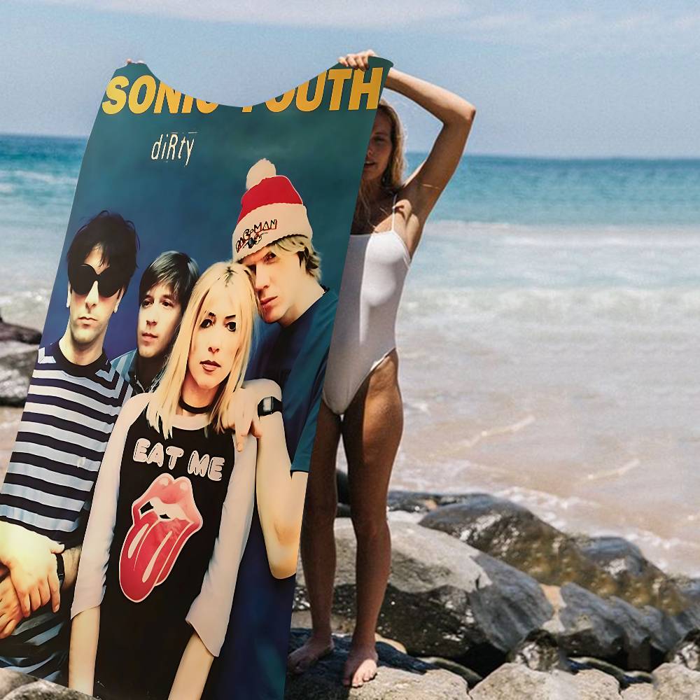 

Experimental Rock Singer Sonic Youth-Band Big Microfiber Beach Towels Quick Dry Towel Sand Beach Towels Pool Towel For Travel W30*H60(CM)