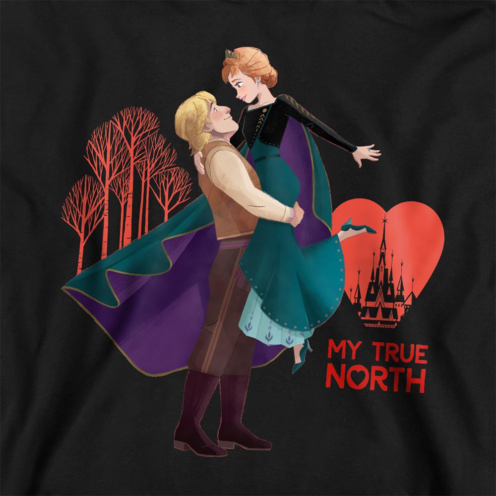 frozen Childrens/Kids My True North Anna Kristoff Heather Valentine's Day Pullover Hoodie