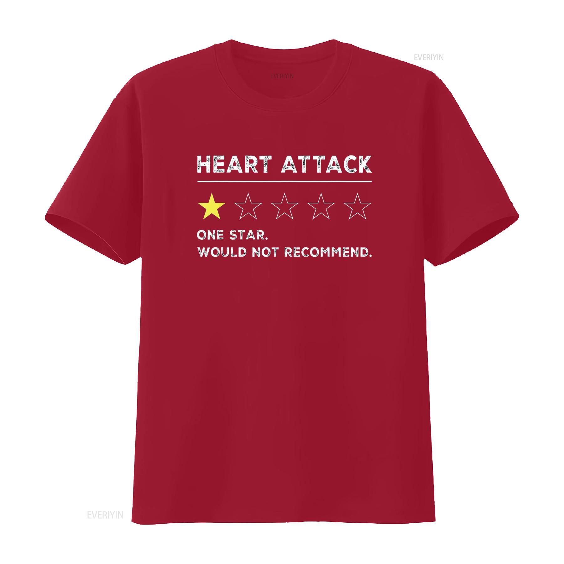 Heart Attack Funny Get Well Soon Gag Recovery T Shirt vintage Washed fashion graphic Stylish Comfortable Breathable streetwear S