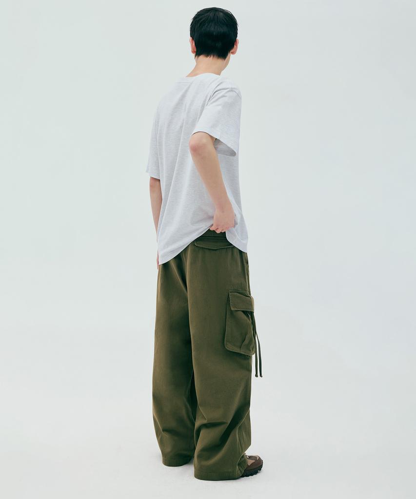 CGP Extra Wide Fit Cargo Cotton Pants_Khaki