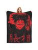 Cozy Choso JJk Manga  Blanket Merch Bedding Decorative Red Blood Blanket Throw Ultra-Soft Flannel For Office