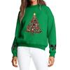 Women's Fashion Casual Round Neck Long Sleeve Christmas Printed Sweatshirt