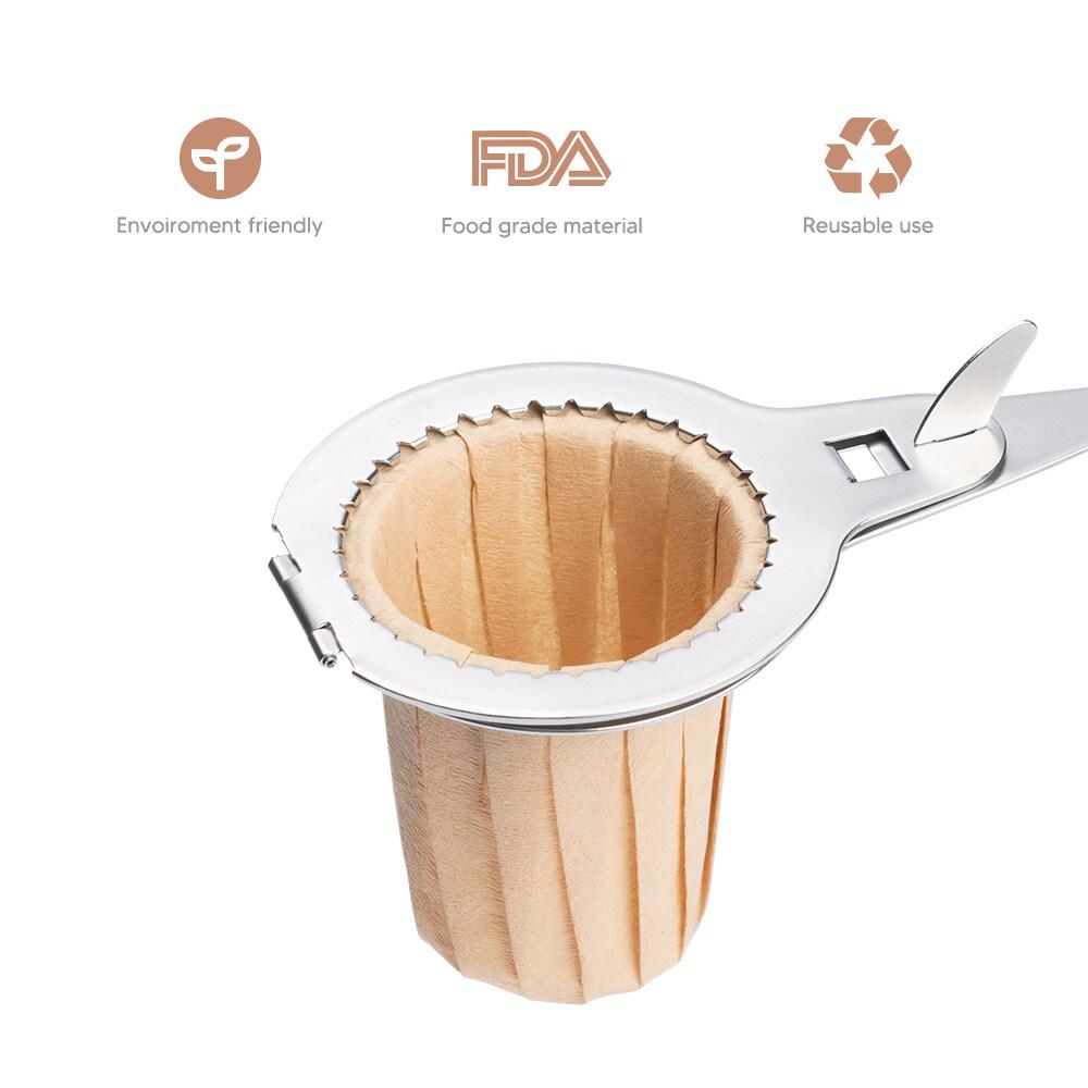 i Cafilas [HLB15] Enkleste Håndlagde Kaffeholder Klemme Bryggerstativ Rist Papirfilter for Dryppkaffe Hindre Fall Av 304 Rustfritt stål