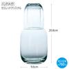 Toyo Sasaki Glass Water Bottle 760ml Jug 1 Crown Cup 1 Made In Japan 60714