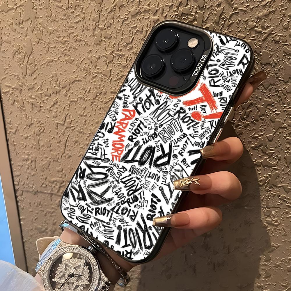 

COOL Paramore Phone Case For 17 Pro Max IPhone 16 Pro Max 15 14 Plus 12 13 X XS Max 11 Colorful Silver Cover iPhone 14 Pro Max
