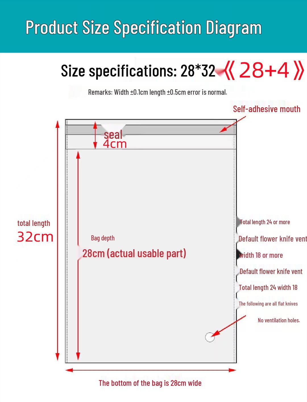 Self-adhesive OPP Jewelry Packaging Bag - Transparent Plastic Bag in Stock