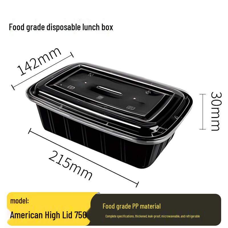 Disposable Microwaveable Rectangular Meal Box
