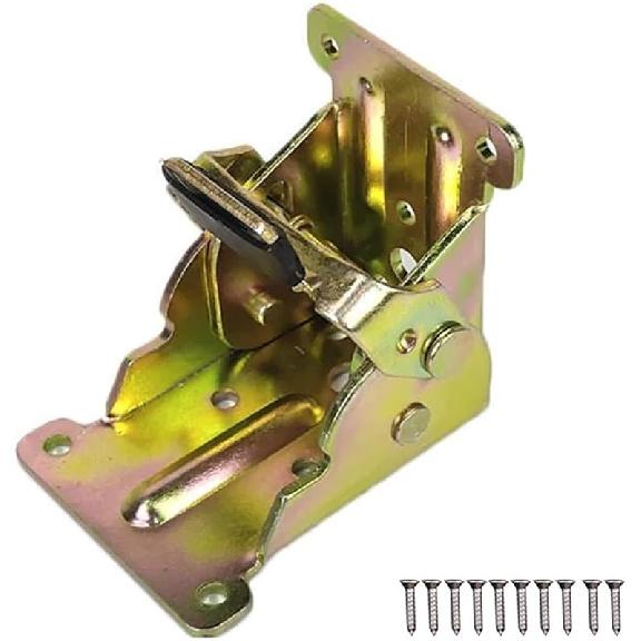 90 Degree Self-Locking Folding Hinge Table Legs Chair Extension Folding Table Leg Hinge Furniture Hardware Foot Fixing Parts(Black)