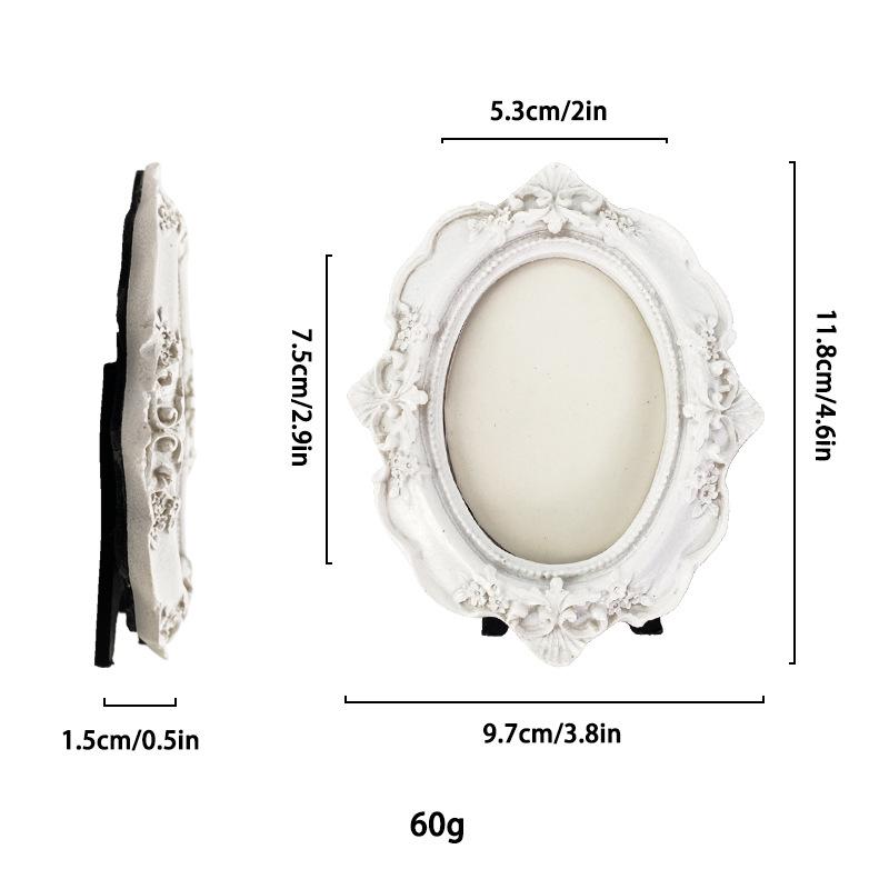 European Victorian Style Retro Gold Mini Picture Frame Luxury Small Photo Frame Display Accessories Ornaments Photography Props