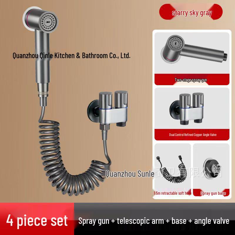 High-Pressure Bidet Spray Gun with Dual Settings