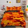 3D Three-Piece Camouflage Stripe Series Quilt Cover Bed Sheet Kit
