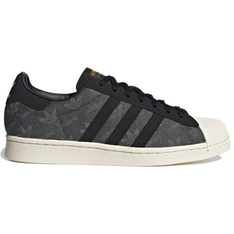 atmos x adidas Superstar Denim Pack - Серые Унисекс Кроссовки Серый-Шесть Основной-Черный — фото 2