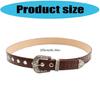 Natural Women's Timeless Belt Contemporary Themed PU Leather Strap Metal Hardware For Stylish Looks