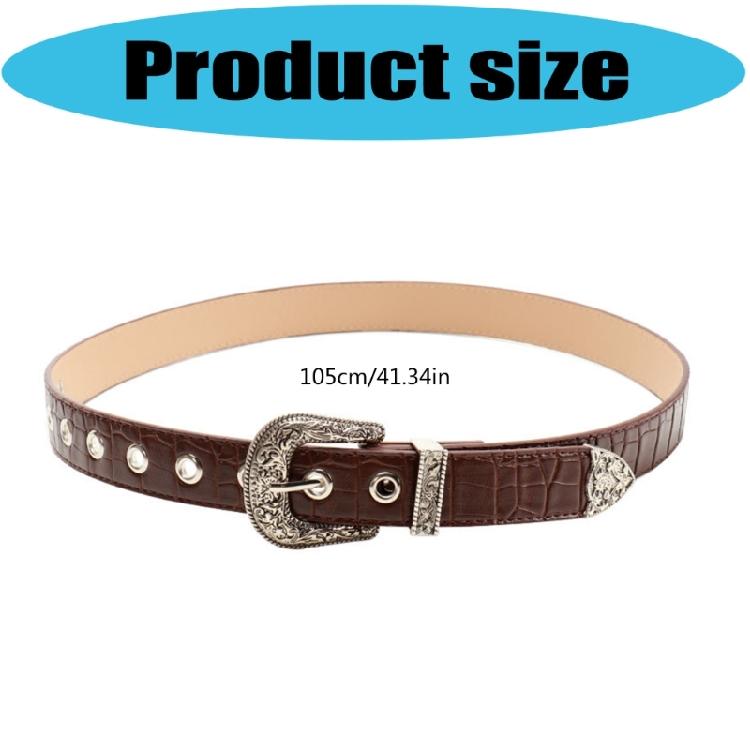 Natural Women's Timeless Belt Contemporary Themed PU Leather Strap Metal Hardware For Stylish Looks