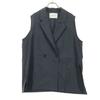 Schönheitsprodukte MIDIUMISOLID made in Japan Ärmellose maßgeschneiderte Jacke grau Damen Gebraucht