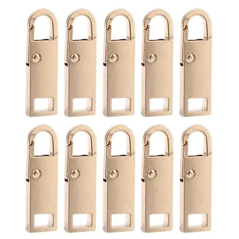 Universal Metal Zipper Puller Replacement Instant Repair Zipper Head Clothing Bags Luggage DIY Sewing Zipper Sliders Wholesale
