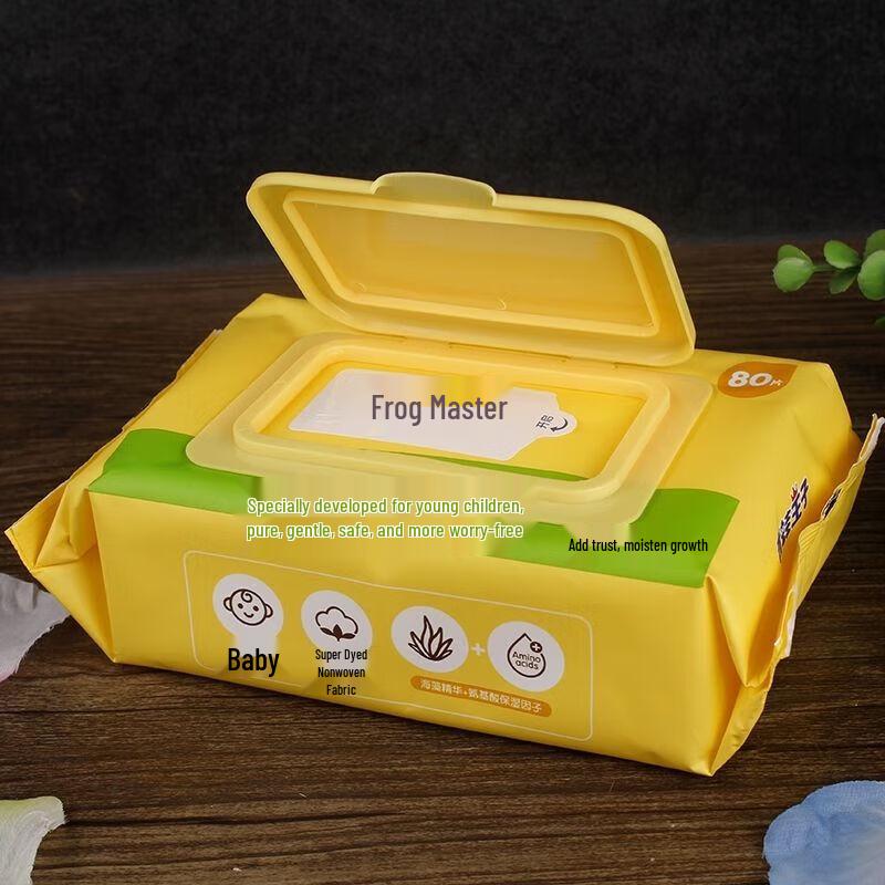 Frog Prince Baby Moisturizing Wipes 3-Pack with Lid