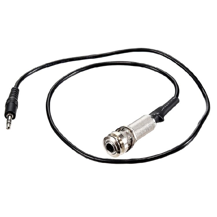 Guitar Piezo Adapter Cable 66cm Endpin Output Jacks Stereo Connection Quick Installation Acoustic Pickup Replacement Cord