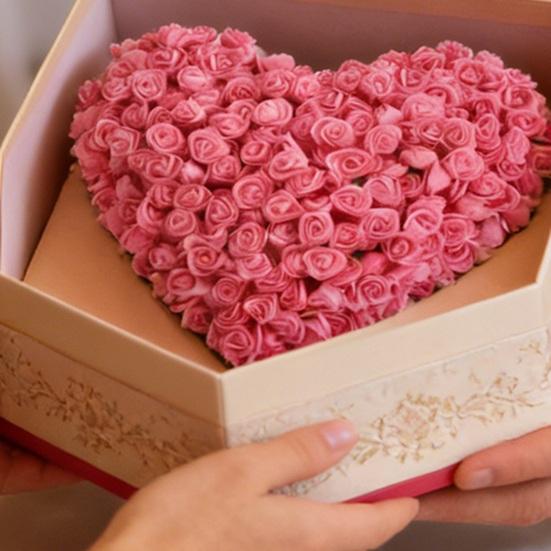 100Pcs Artificial Rose Heads 3.5cm Foam Roses PE Realistic Simulated Flowers for Wedding Party Valentine Gift Home Decoration Bouquet