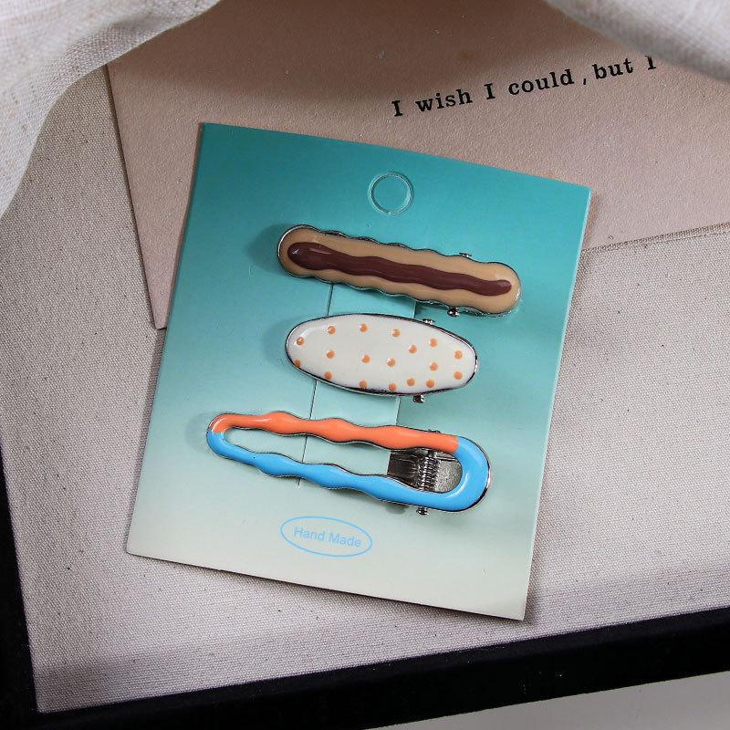 Dopamine Girl Colorful Makeup Duckbill Clips Set - Hairpins & Hair Accessories for Side Bangs