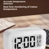 LED Digital Alarm Clock Electronic Digital Alarm Backlight Snooze Calendar Clock Screen Desktop Table Clocks for Home Office