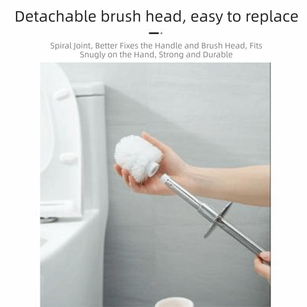 Stainless Steel Toilet Bowl Brush and Holder Deep Cleaning Toilet Cleaning Brush Bathroom