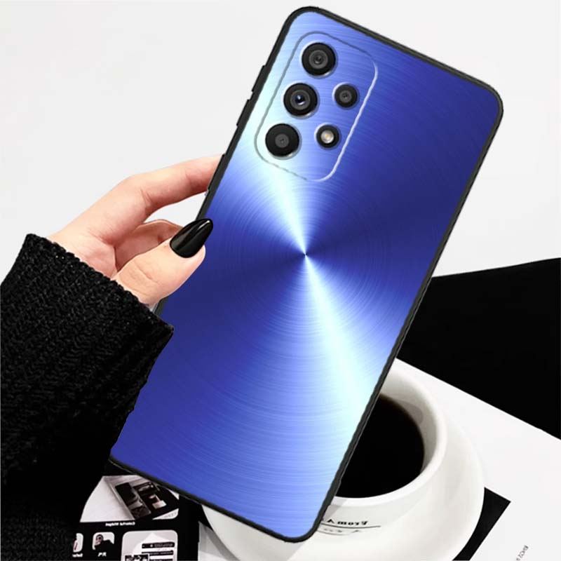 Art colored luminous pattern For Samsung A73 A72 A71 A55 A54 A53 A52 A51 A13 A22 A16 A15 A12 A14 A26 A07 5G Black Phone Case