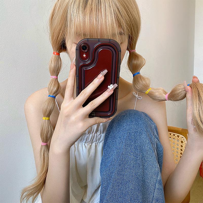 2000 Piece Pack Children's High Elasticity Rubber Band Hair Rope Colored Hair Accessories Girls Ponytail Hairband Gift