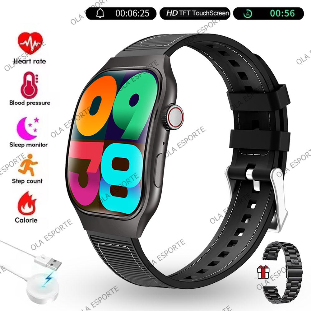 New Bluetooth Call Smart Watch Men 2.01” HD Curved Screen Sports Watches ECG+PPG Health Monitor Smartwatch For Android IOS