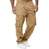 Tactical Pants Mens Cargo Work Pants With Multiple Pockets Durable Polyester For Outdoor Hiking