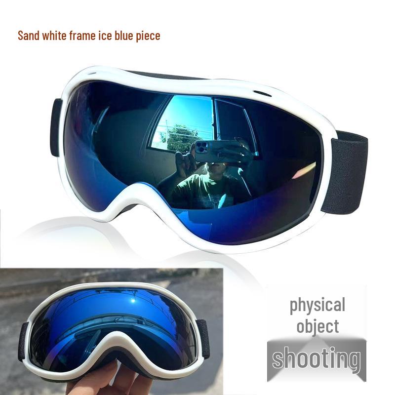 2025 Unisex Spherical Ski Goggles: Double-Layer Anti-Fog Outdoor Cylindrical Snow Goggles