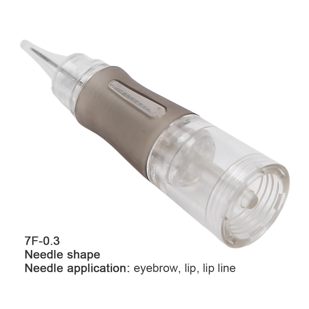 10pcs Disposable Eyebrow Tattoo Needles Transparent Microblading SemiPermanent Makeup Cartridge Needles