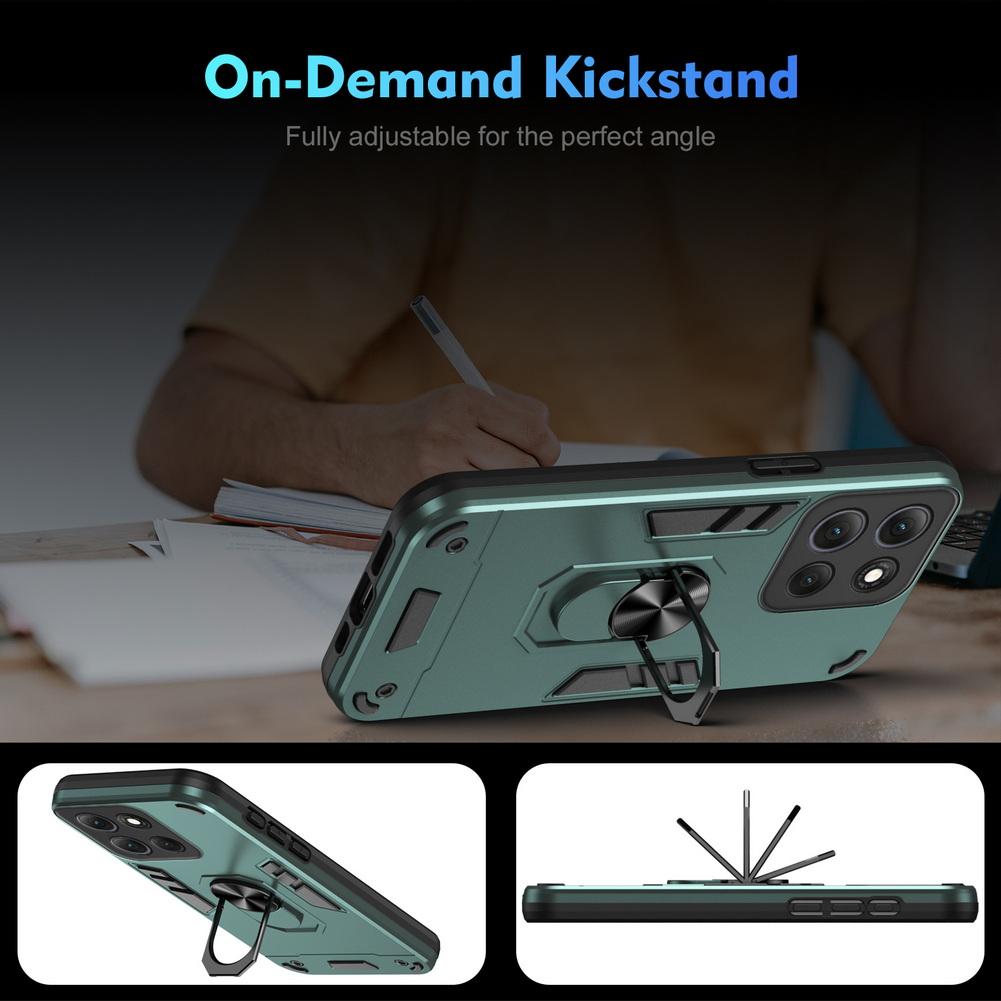 Multiple Layers Car Holder Stand case for Moto G86 Power G56 E15 G15 G05 G35 G55 G85 G04 G24 G34 G84 G54 G64 G53 G23 Drop Cover
