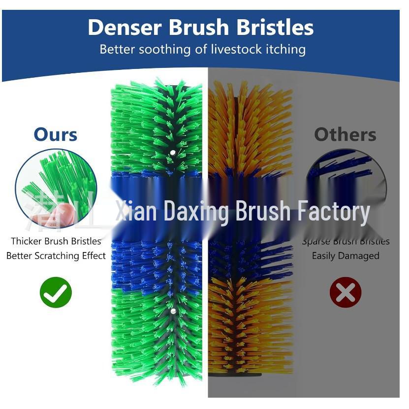 Cow Body Brush for Scratching and Massage - Dairy Livestock Cleaning Tool