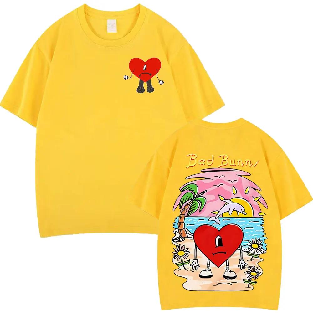 Bad Bunny Un Verano Sin Ti Graphic Tshirt Unisex Women 100 Cotton Fashion TShirts Summer Loose and Casual Aesthetic Tshirts