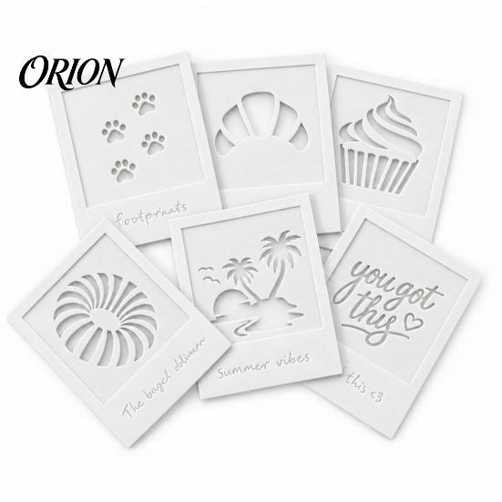 Milk Foam Pattern Maker 3D Printed Latte Art Camera, Manual Cocoa Powder Printer with 4 Coffee Gadgets for Guests Template Cards Cappuccino
