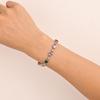 European & American Color Zircon Bracelet - High-End Fashion Women's Jewelry