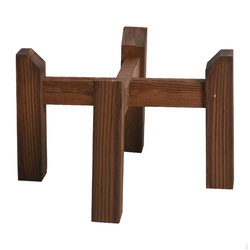 Corner Plant Stand Flowerpot Display Rack Easy to Use Non-slip Wood Stable Planter