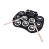 9 Pad Electric Drum Set with Pedals Stick Multifunctional Portable Roll Up Electronic Drum Pad for B