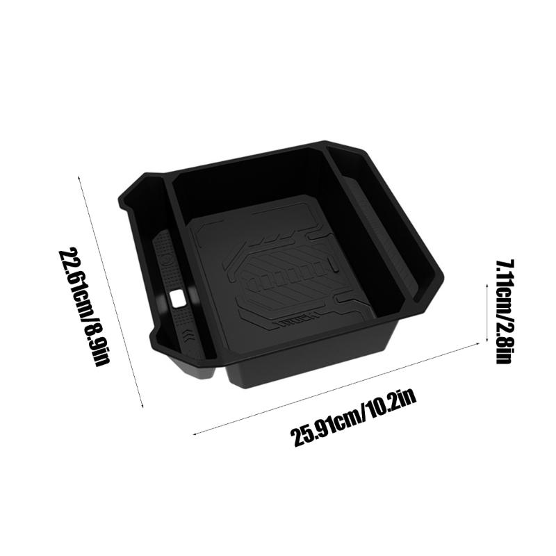 ABS Center Console Storage Tray for Vehicle Waterproof Organizer Improving Efficiency Quick Install