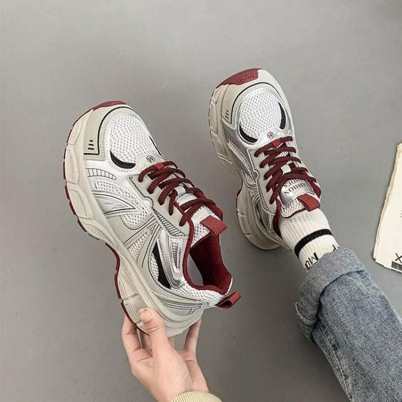 

Muffin platform dad shoes women s 2025 new spring fashion super fire small man height increase casual sports shoes trend 40 червоний